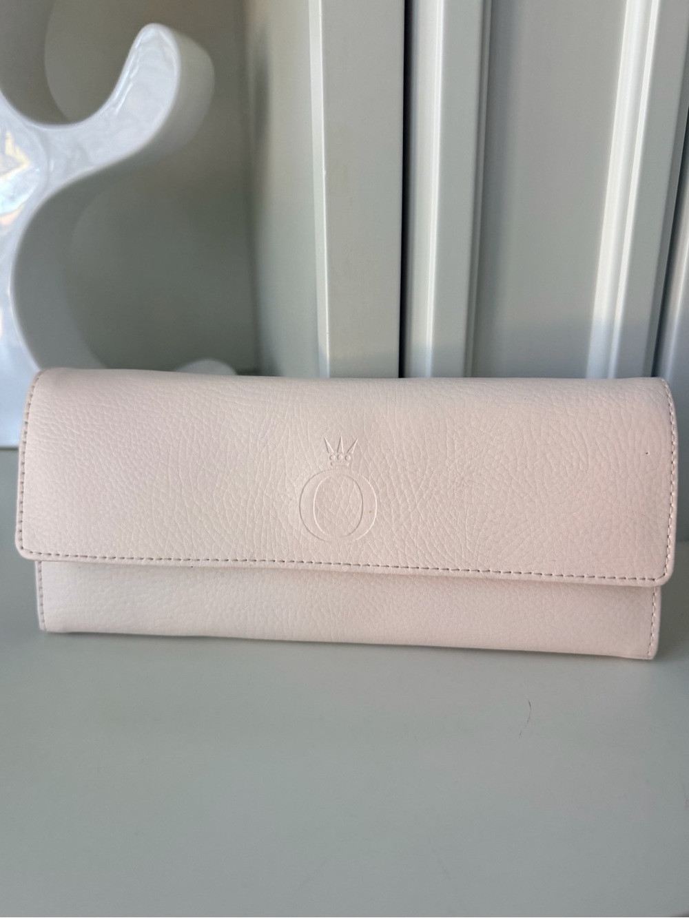 PANDORA Unforgettable Moments Pink Travel Jewelry Case Organizer Clutch Leather